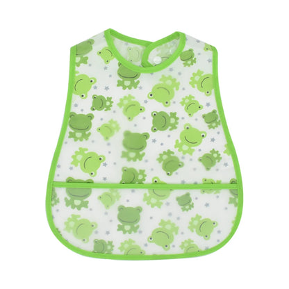 2023 New Cartoon Pattern EVA Waterproof Baby Bibs – Adjustable Feeding Apron with Pocket for Kids, Baby Burp Cloths - Kidzy Market