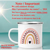 Personalized Rainbow Enamel Mug – Custom Name Coffee, Tea & Milk Cup, 3.14 in x 3.35 in (8 x 8.5 cm) – Kids Gift