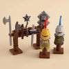 Medieval Building Blocks Playset - Viking Warriors Camp, Pirate Ship & Castle Wall (Compatible with Major Brick Brands)