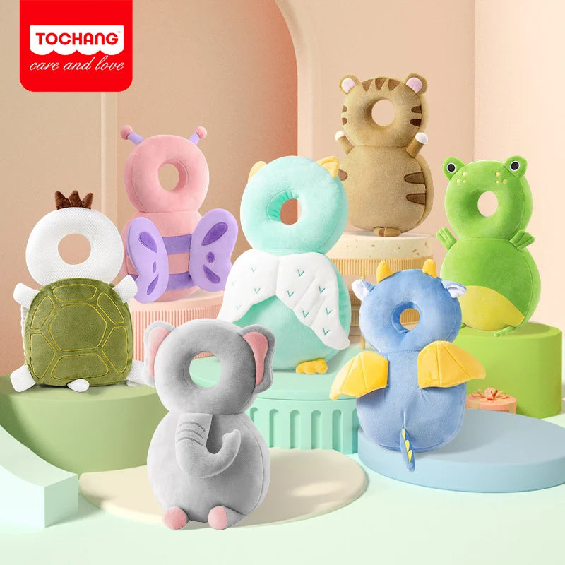 1-3 Year Baby Safety Head Protector – Plush Cartoon Cushion Backpack with Soft PP Cotton for Toddlers