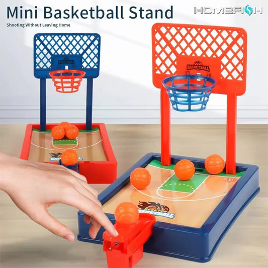 Mini Basketball Machine - Desktop Portable Travel or Office Game Set - Indoor/Outdoor Fun Toy - Christmas Gift