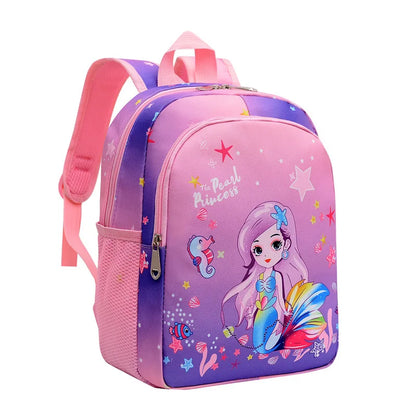 Toddler Girls Backpack Cartoon Unicorn Mermaid Print School Bag for Kindergarten Elementary Gift for Children Girls Backpacks - Kidzy Market
