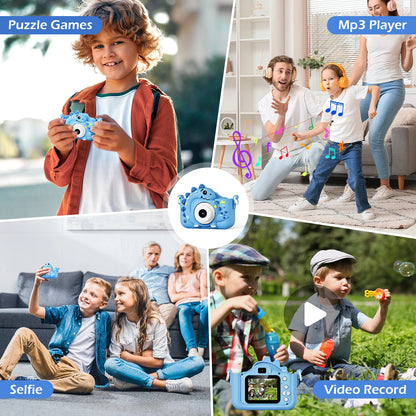 Mini Kids Digital Camera with 32GB Card, Educational Toy, 1080P HD Video for Baby Birthday Gift