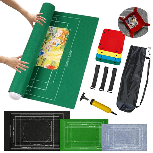 Puzzle Storage Blanket, Children Puzzle Toy, Multiple Specifications with Bag, Portable Parent-Child Early Education Gift, TMZ