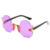 Rimless Cartoon Duck Kids Sunglasses - UV400 Anti-UV Cute Party Shades for Children