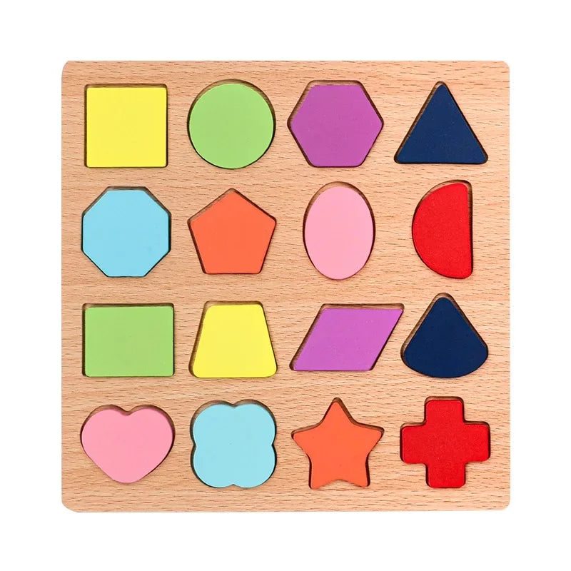 Educational Rainbow Tower Four Column Shape Twist Baby Toy