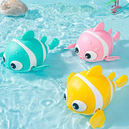 Cute Clown Fish Bath Toy – Floating Wind-Up Swimming Toy for Toddlers