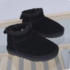 Kids Winter Fur Slippers Classic Ankle Snow Boots Warm Slip-On Shoes