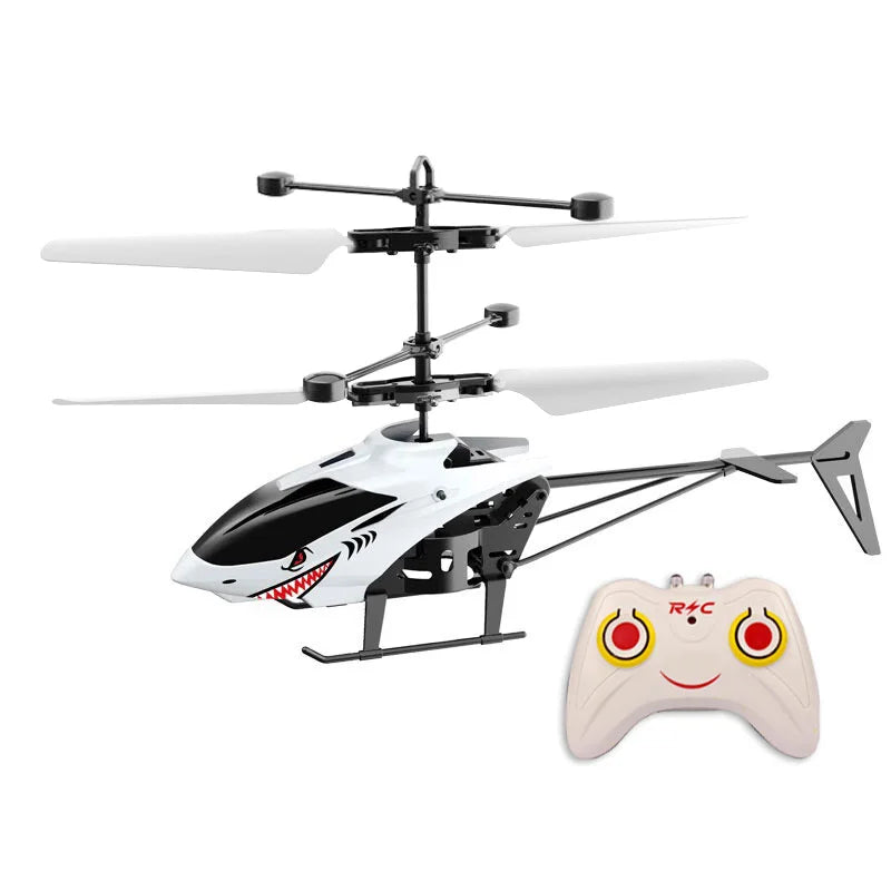 Mini Remote Control Airplane Helicopter – Gesture Sensing with Flashing Lights for Kids
