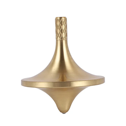 Metal Brass Gyroscope Spinning Top Fidget Toy (Mini Desktop Spinner, 1.5 in)
