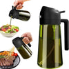 470ml (16oz) Dark Green Glass Oil Sprayer Bottle 2-in-1 Olive Oil Dispenser