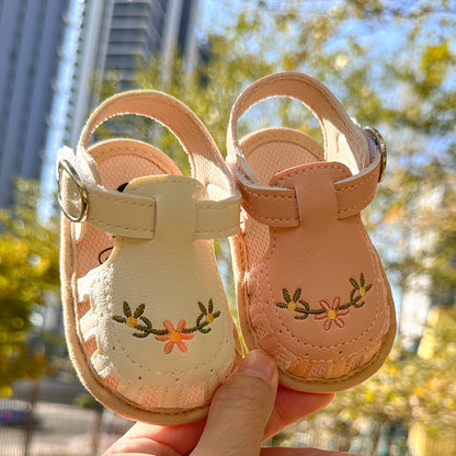 Infant Baby Sandals – Summer Crib Shoes, Flat First Walkers for Boys & Girls, Wedding Dress Shoes