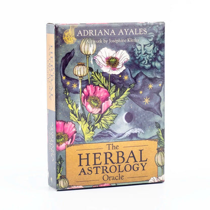 Herbal Astrology Oracle Board Game Deck - 55 Cards for Alchemizing Ancient Plant Healing and Astrological Wisdom, 10.4 x 7.4 cm