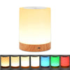 Touch Lamp LED Night Light Portable Rechargeable Warm White RGB Table Bedside Lamp for Kids Gift