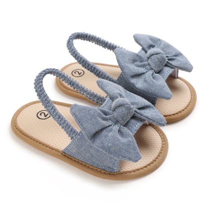 Infant Non-Slip First Walkers – 0-18 Months Baby Girls Sweet Flower Sandals, Soft Sole Flat Princess Dress Shoes