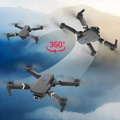 E88 Professional Foldable RC Drone – 4K HD Wide-Angle Camera WiFi FPV Quadcopter