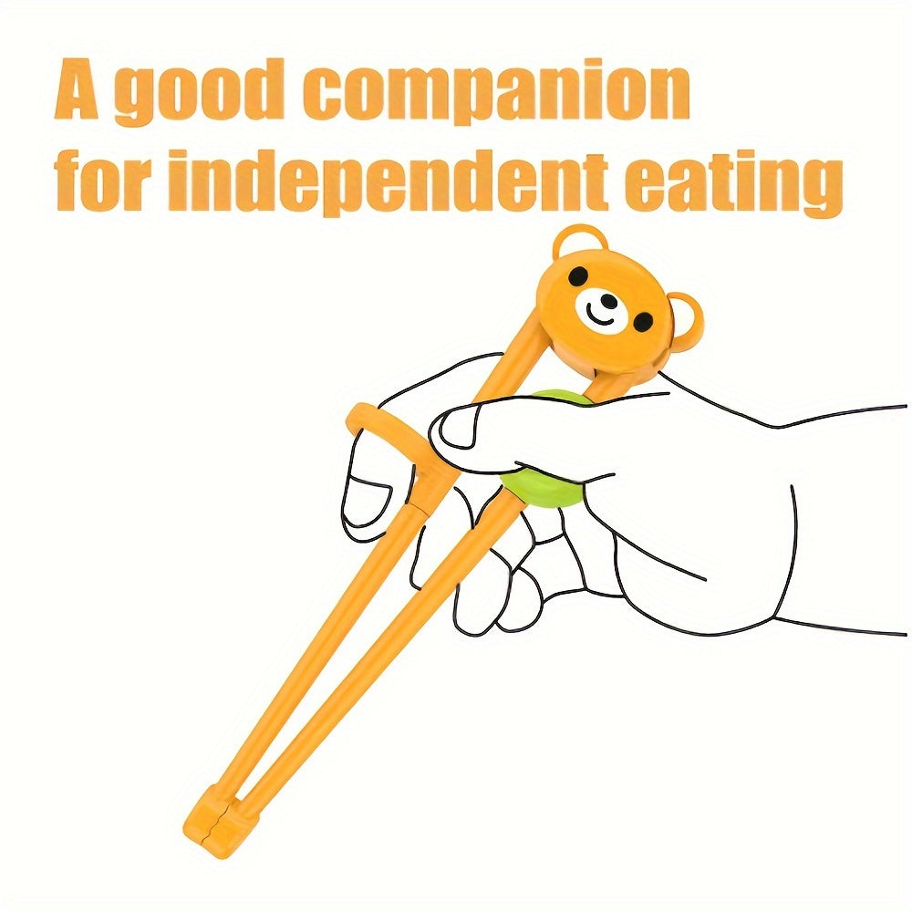 Easy Grip 3PCS Cartoon Training Chopsticks – Beginner-Friendly Learning Utensils for Kids & Toddlers, Fun & Portable for Home or Travel