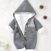 Newborn Boys & Girls Knitted Jumpsuit – Long Sleeve Hooded Romper with Pants (Cozy and Comfortable)