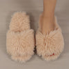 Women's Cozy Plush Slide Slippers – All-Season Indoor House Shoes, Minimalist Fabric Upper with EVA Non-Slip Sole