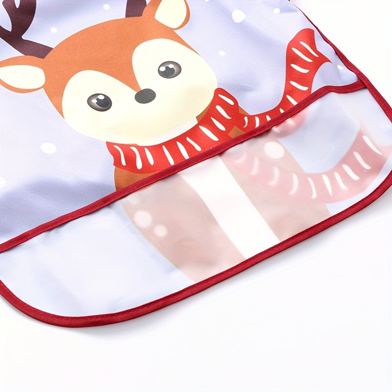 Waterproof Cover-Up Eating Bib – Reversible Wear Bib Apron for Mess-Free Home Feeding - Kidzy Market
