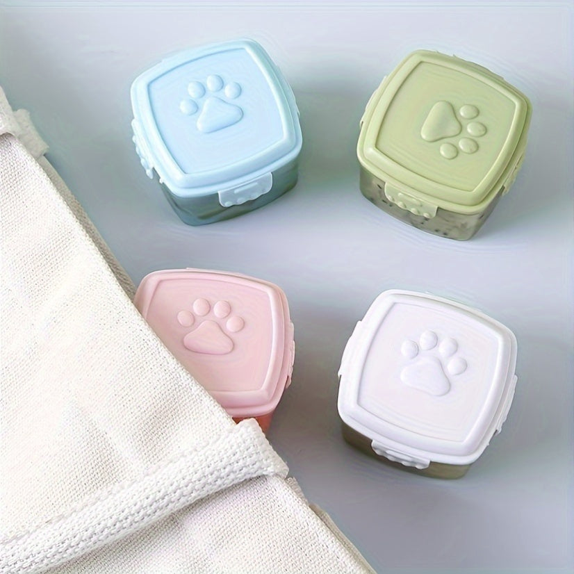 4-Pack Mini Plastic Food Containers with Airtight Lids, BPA-Free, Leakproof, Microwave & Freezer Safe - Perfect for Condiments, Snacks, Dips & On-the-Go Storage