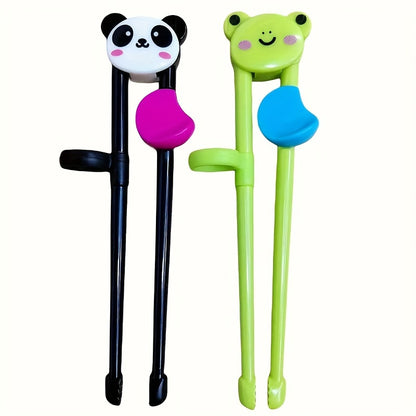 Easy Grip 3PCS Cartoon Training Chopsticks – Beginner-Friendly Learning Utensils for Kids & Toddlers, Fun & Portable for Home or Travel