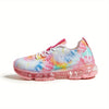 KIPWOK Girls Lightweight Breathable Air-Cushion Low-Top Running Sneakers - Lace-Up Casual Shoes