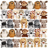 12-Pack Mini Forest Animal Plush Toys — 4.5 in (11 cm) Stuffed Animals, Bulk Party Favors & Gifts, Mixed Colors