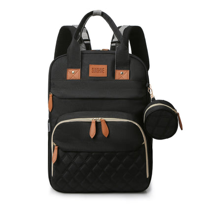 Lamroro Diaper Bag Backpack with Changing Pad – Multi-Functional Travel Baby Bag with USB Charging Port, Waterproof Polyester, Zipper Closure & Utility Pockets – Perfect for Parents, Preschool & Travel - Kidzy Market