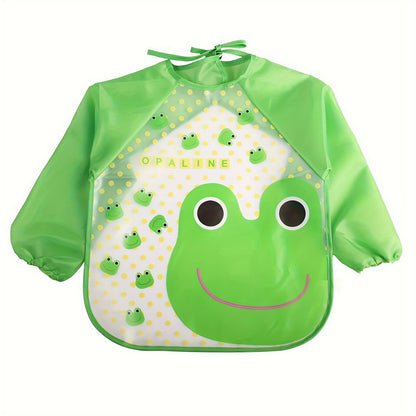 1pc 3D-Printed Waterproof Baby Bib – No-Wash, Mess-Free Feeding & Playtime Coverall, EVA Material, Multicolor – Perfect Easter Gift - Kidzy Market
