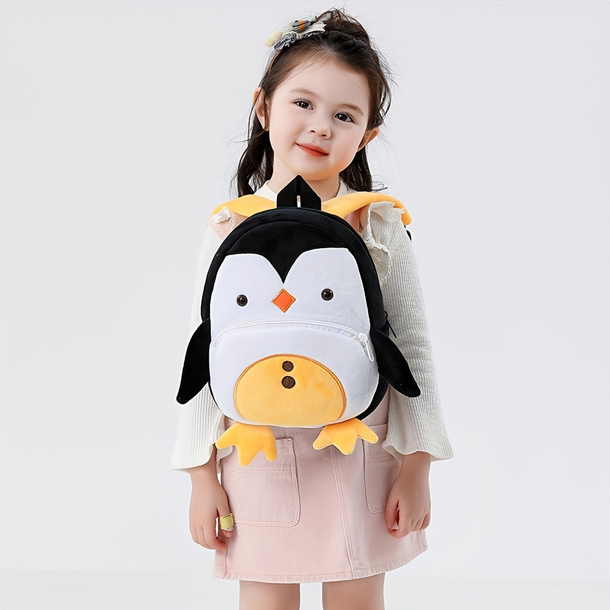 1PC Toddler Plush Cartoon Backpack – Cute & Lightweight Mini Travel Bag for Kids, Boys & Girls - Kidzy Market