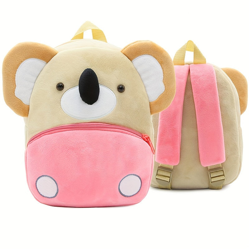 1PC Toddler Plush Cartoon Backpack – Cute & Lightweight Mini Travel Bag for Kids, Boys & Girls - Kidzy Market