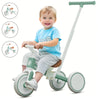 5-in-1 Toddler Balance Bike & Tricycle for 1-3 Years — Removable Pedals, Steering Push Handle, Adjustable Convertible Ride-On (Blue)