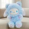 Sanrio Cinnamoroll Plush Toy 6.5 in (16.5 cm) - Soft Blue & White Stuffed Animal with Heart Paw Pads, Huggable Pillow, Machine Washable Gift
