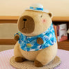 Summer Capybara Plush Toy with Swim Ring – Cute Beach Swimsuit Stuffed Animal Pillow Gift