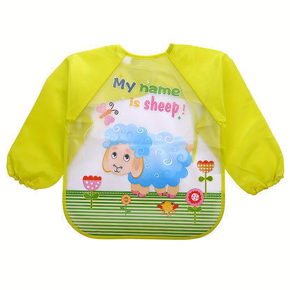 1pc 3D-Printed Waterproof Baby Bib – No-Wash, Mess-Free Feeding & Playtime Coverall, EVA Material, Multicolor – Perfect Easter Gift - Kidzy Market