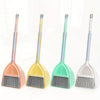 4-Pack Kids Mini Broom & Dustpan Set — Small 20.5 in (52.1 cm) Brooms for Toddlers, Dustpans 15.5 x 6.2 x 4.7 in (39.4 x 15.7 x 11.9 cm) — Blue, Yellow, Pink, White