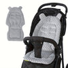 1-Pack Plush Stroller Liner – Universal Fit Breathable Polyester Stroller Seat Cover (Grey/Blue/Pink)