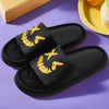 OURANNI Kids EVA Slippers – Lightweight Non-Slip Open-Toe Sandals for Boys & Girls, Cartoon Clown Design, Indoor/Outdoor Beach Casual (Black/White)