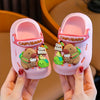 Kids Capybara Cartoon EVA Slides – Lightweight Slip-On Hole-in-Sole Sandals for Boys & Girls, Round Toe