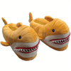 3D Shark Plush Slippers – Flannel Cartoon Indoor Slip-On with Rubber Sole, Warm & Cozy Cute Gift for Home, Halloween & Christmas