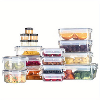 18-Pack Food Storage Containers with Airtight Lids – Leak-Proof Plastic Containers for Kitchen Organization, Meal Prep, and Lunch Storage