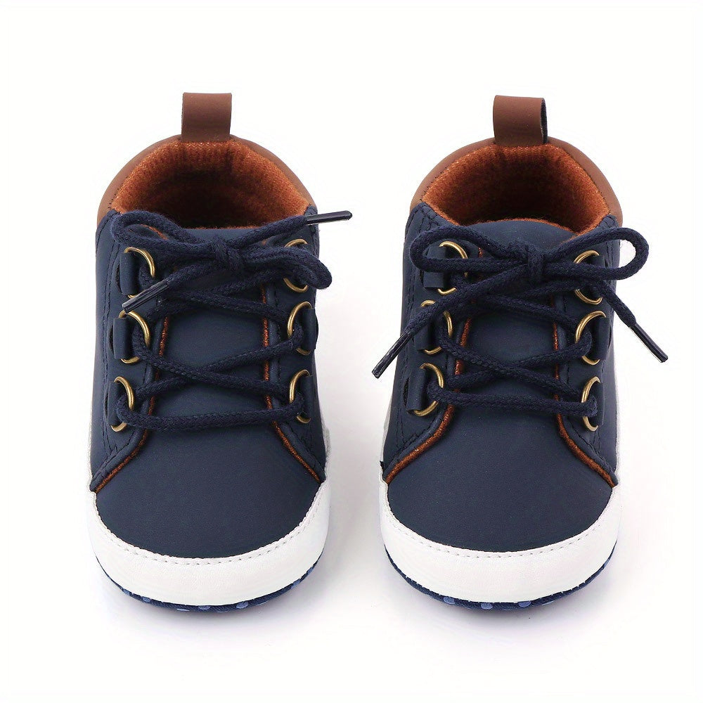 Spring and Autumn Men's High-Top Children's Shoes Soft-Soled Anti-Slip Toddler Baby Shoes