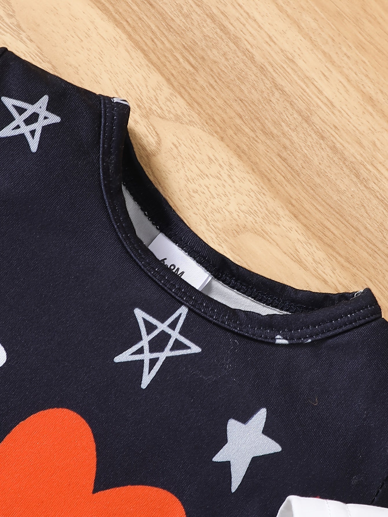 2pcs Baby Boy Summer Outfit – "I Love Grandma, Mom, Dad" Alphabet Print Jumpsuit, Casual Knit Polyester & Spandex Set (Short Sleeve, Outdoor Wear)