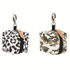 2-Pack Waterproof PU Pacifier Pouch with Keychain Hook - Zip Pocket Stroller & Mommy Bag Organizer
