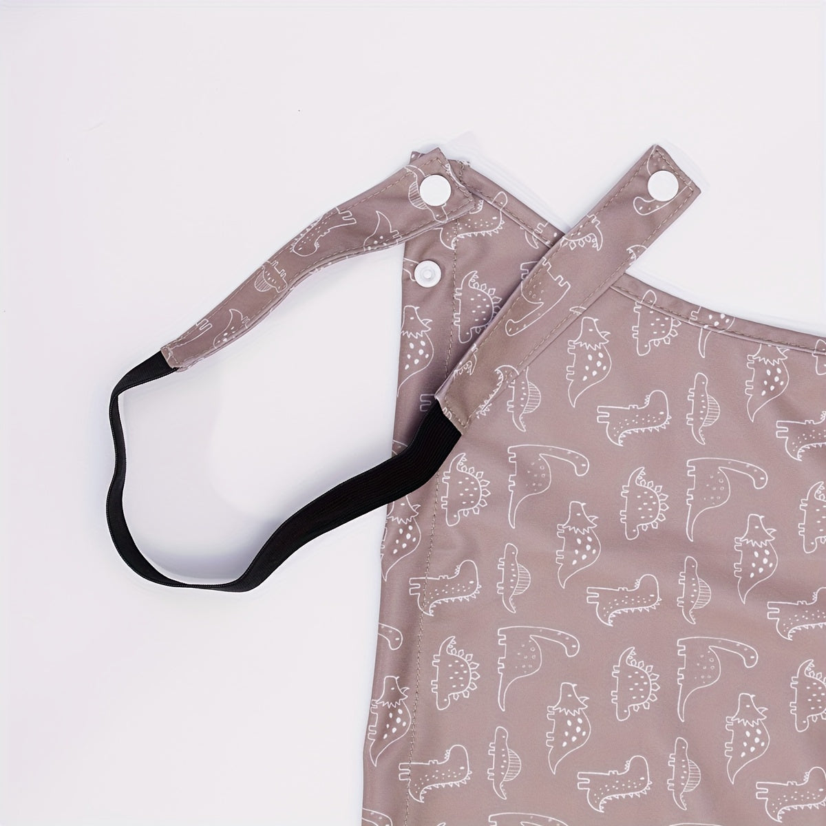 Waterproof Brown Highchair Cover – Durable Long-Sleeve Polyester Feeding Bib with Playful Animal Design – Perfect for Mealtime & Art Activities, Great Holiday Gift - Kidzy Market