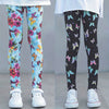 Girls' Elastic Animal-Print Leggings – Soft Knit Bottoming Pants, Non-Pilling (Kids, Ages 12 & Under) – 1 or 2-Pack