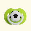 Soft Silicone Soccer Ball Baby Pacifier Soother for 0-6 Years — One-Piece, Easy to Clean | Red, Blue, Green, Pink