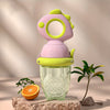 Dinosaur Silicone Fruit Feeder with Rotary Handle – Food-Grade Baby Teether & Pacifier Feeder for First Solids and Purees