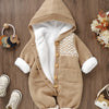 Newborn Boys & Girls Knitted Jumpsuit – Long Sleeve Hooded Romper with Pants (Cozy and Comfortable)